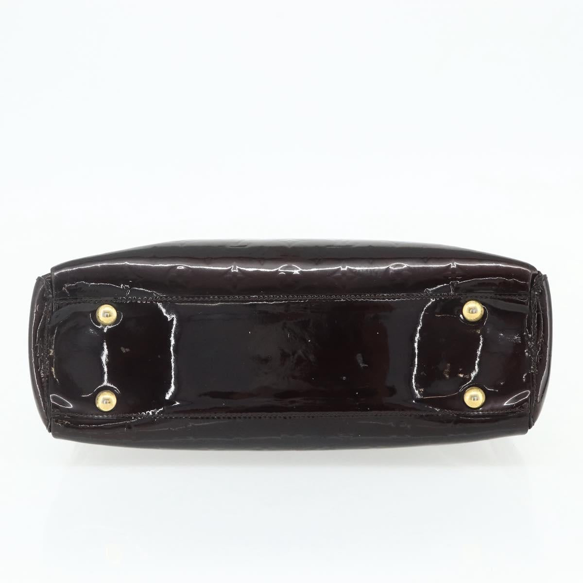 LOUIS VUITTON Monogram Vernis Melrose Avenue Bag Rouge Favist M91390 Auth 177745