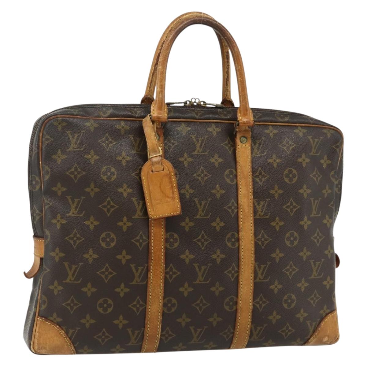 LOUIS VUITTON Monogram Porte Documents Voyage Business Bag M53361 Auth 177781