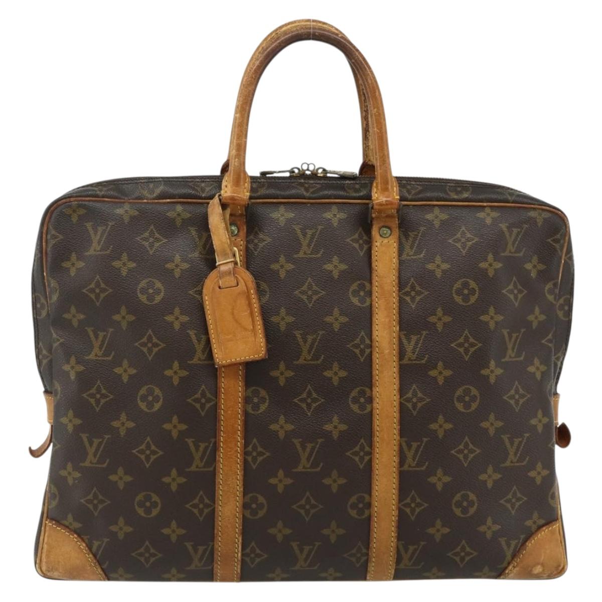LOUIS VUITTON Monogram Porte Documents Voyage Business Bag M53361 Auth 177781