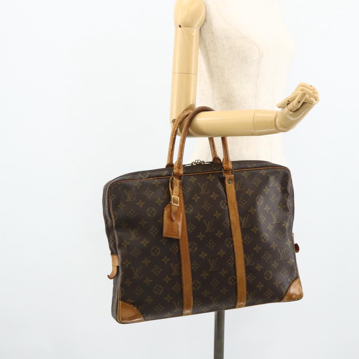 LOUIS VUITTON Monogram Porte Documents Voyage Business Bag M53361 Auth 177781