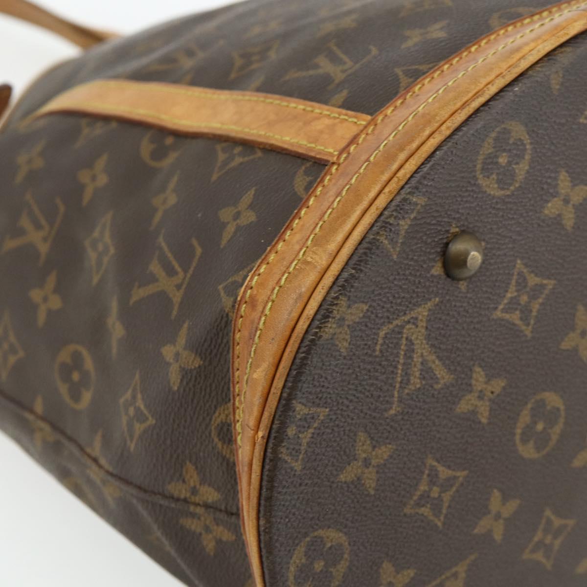 LOUIS VUITTON Monogram Bucket GM Shoulder Bag M42236 LV Auth 177783