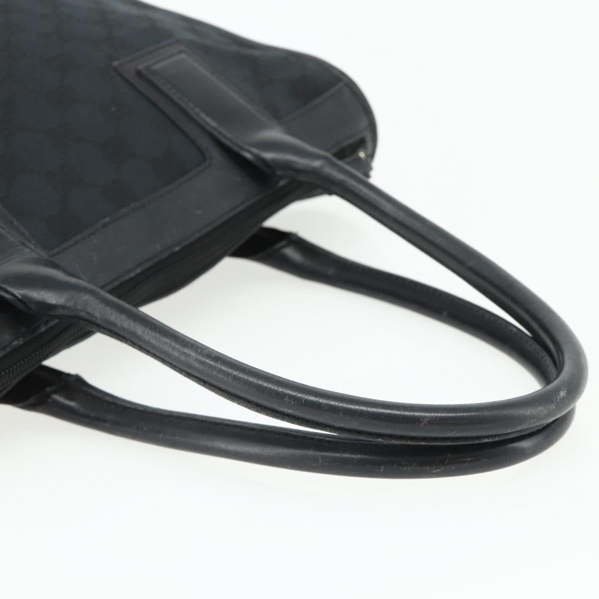 GUCCI GG Canvas Tote Bag Black Gold Auth 177786