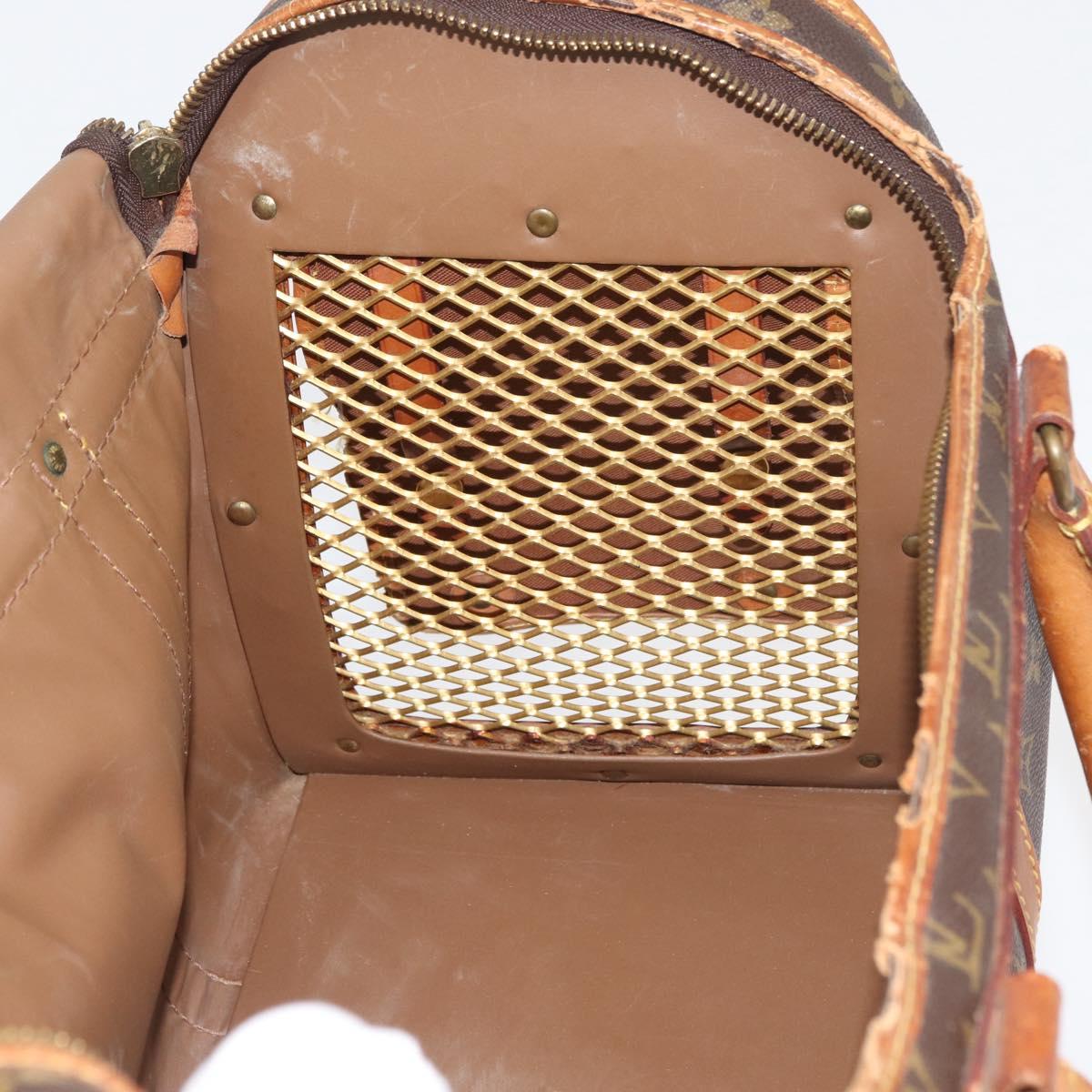LOUIS VUITTON Monogram Sac Shan 40 Pet Carry M42024 LV Auth 177806