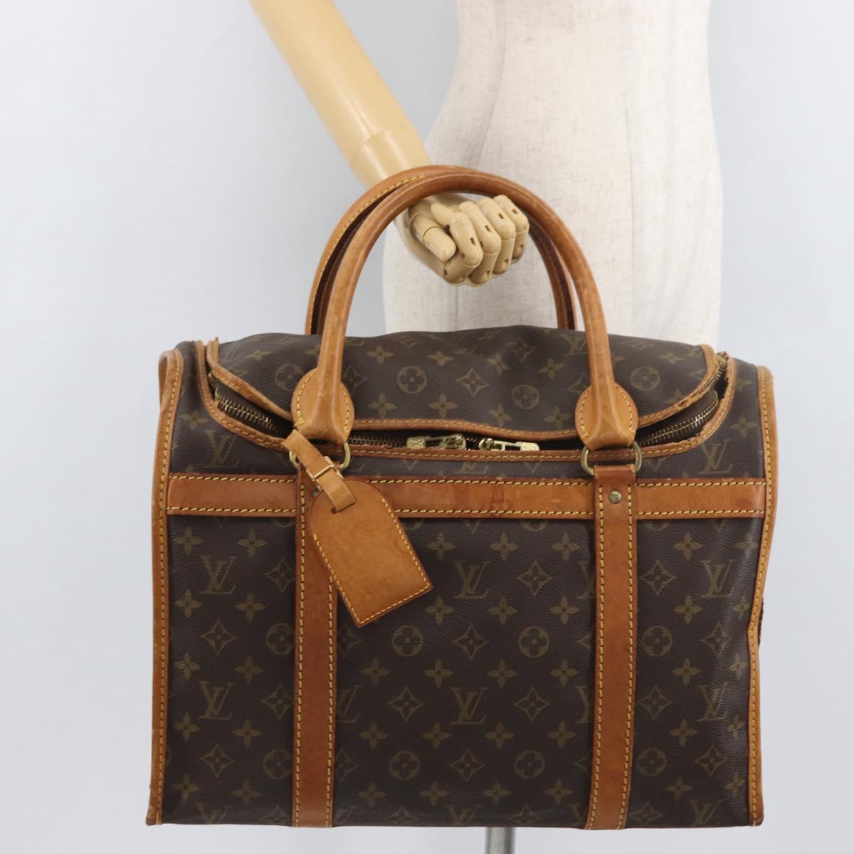 LOUIS VUITTON Monogram Sac Shan 40 Pet Carry M42024 LV Auth 177806