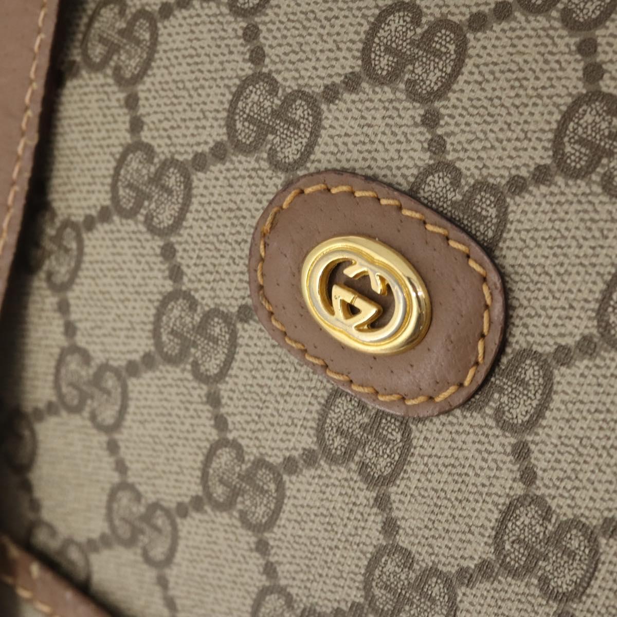 GUCCI GG Supreme Boston Bag Beige Gold 012 1095 6080 Auth 177807