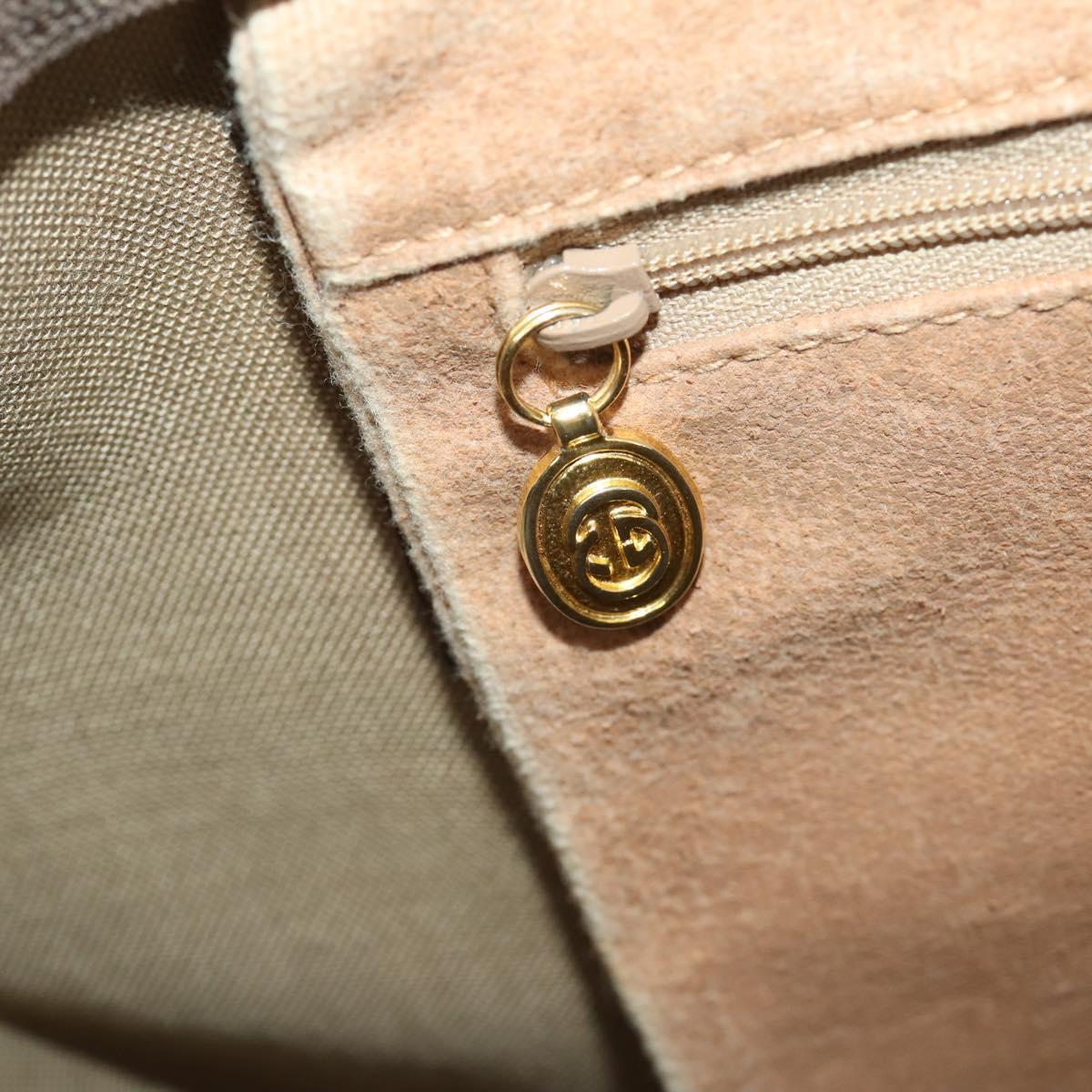 GUCCI GG Supreme Boston Bag Beige Gold 012 1095 6080 Auth 177807