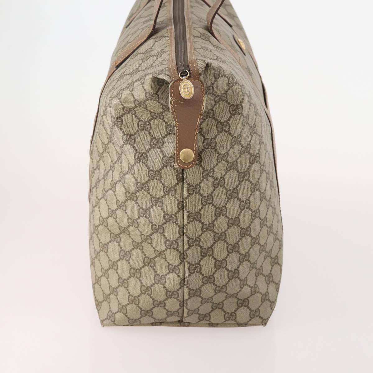 GUCCI GG Supreme Boston Bag Beige Gold 012 1095 6080 Auth 177807