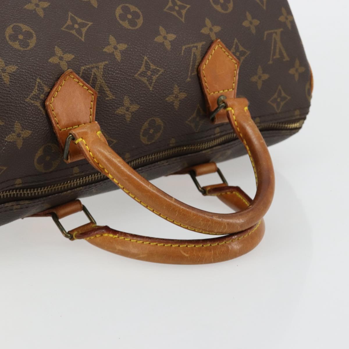 LOUIS VUITTON Monogram Speedy 30 Hand Bag M41526 LV Auth 177832A