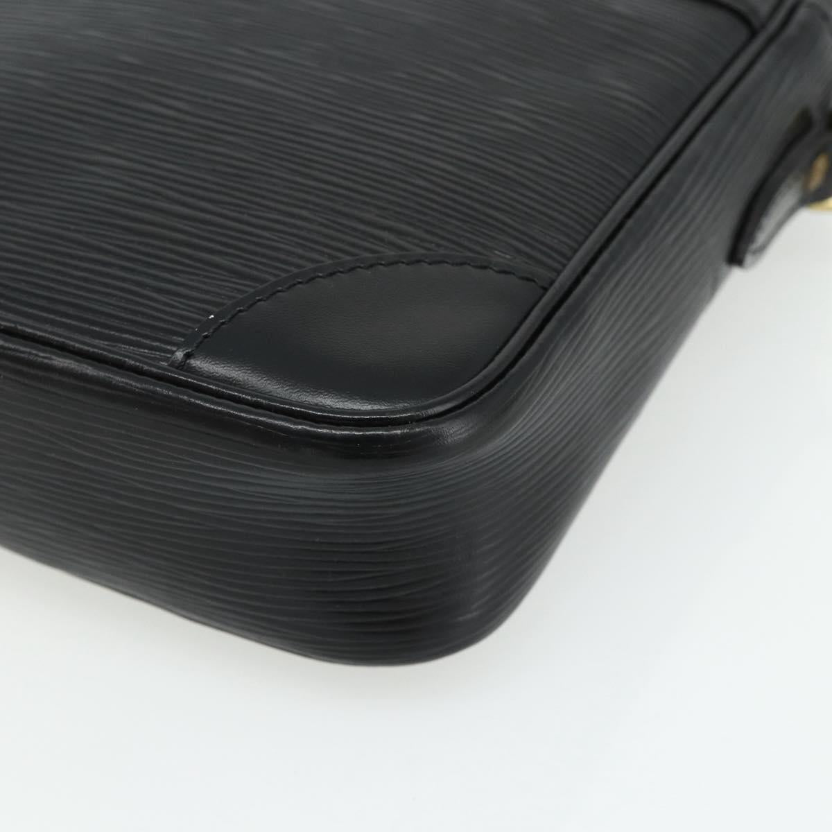 LOUIS VUITTON Epi Danube Shoulder Bag Black M45632 LV Auth 177835A