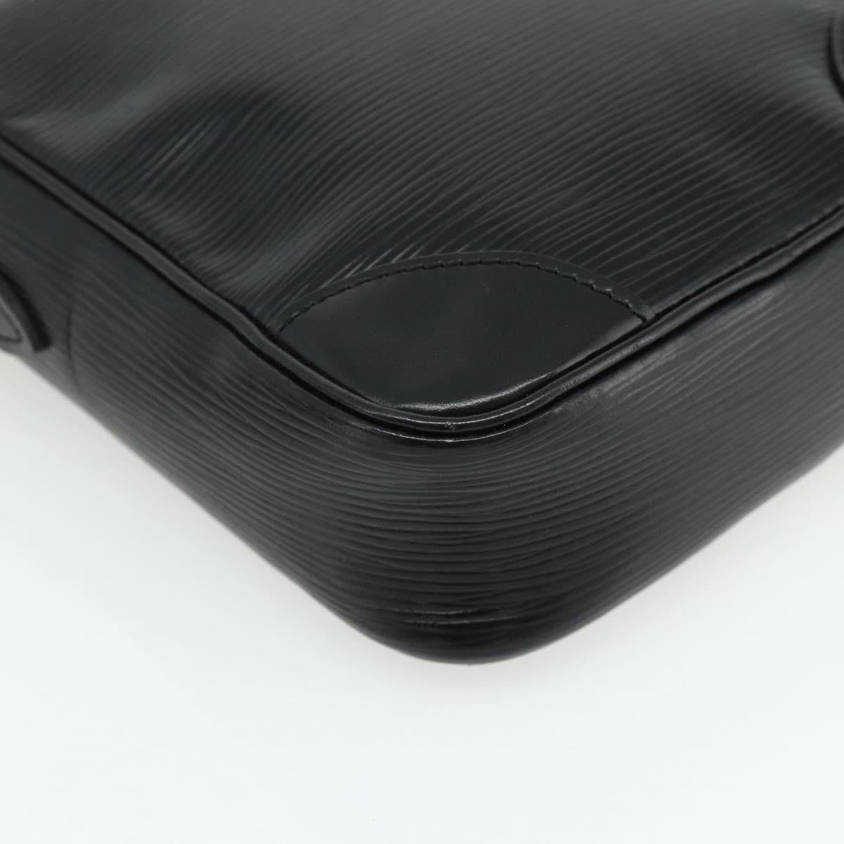 LOUIS VUITTON Epi Danube Shoulder Bag Black M45632 LV Auth 177835A