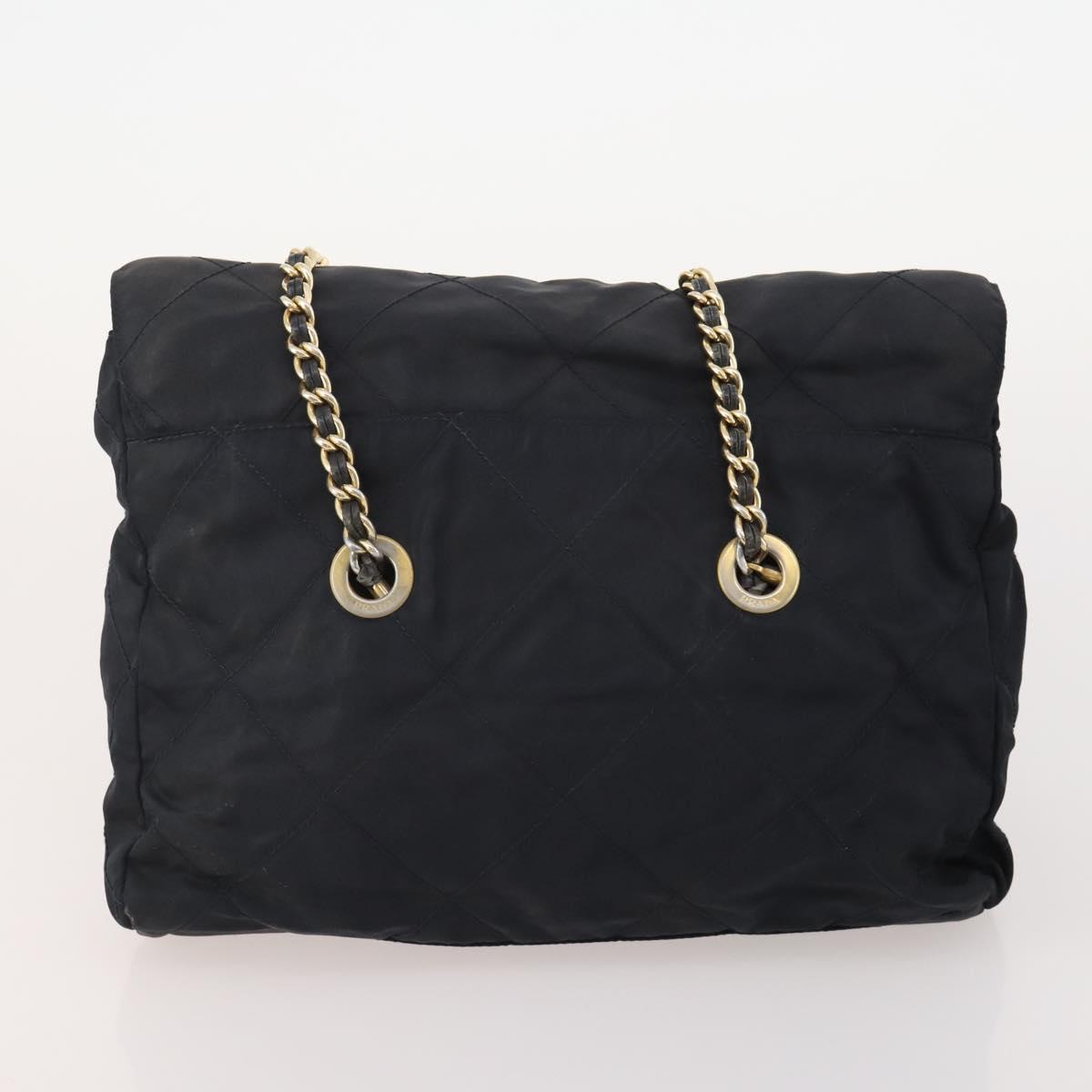 LOEWE PRADA Shoulder Bag Suede Nylon 4 Set Brown Navy blue Auth 177843