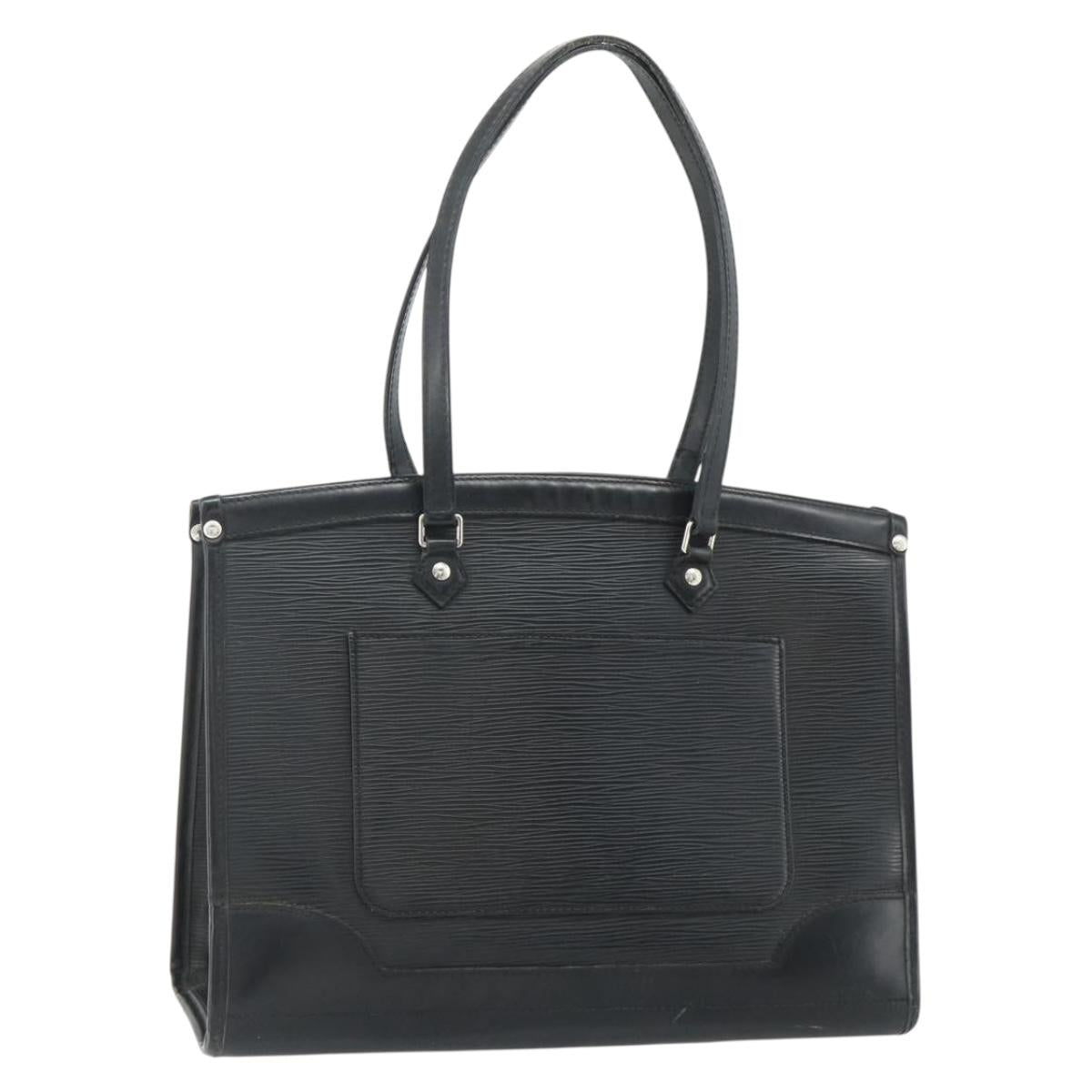 LOUIS VUITTON Epi Madeleine GM Hand Bag Black MI0048 LV Auth 177845