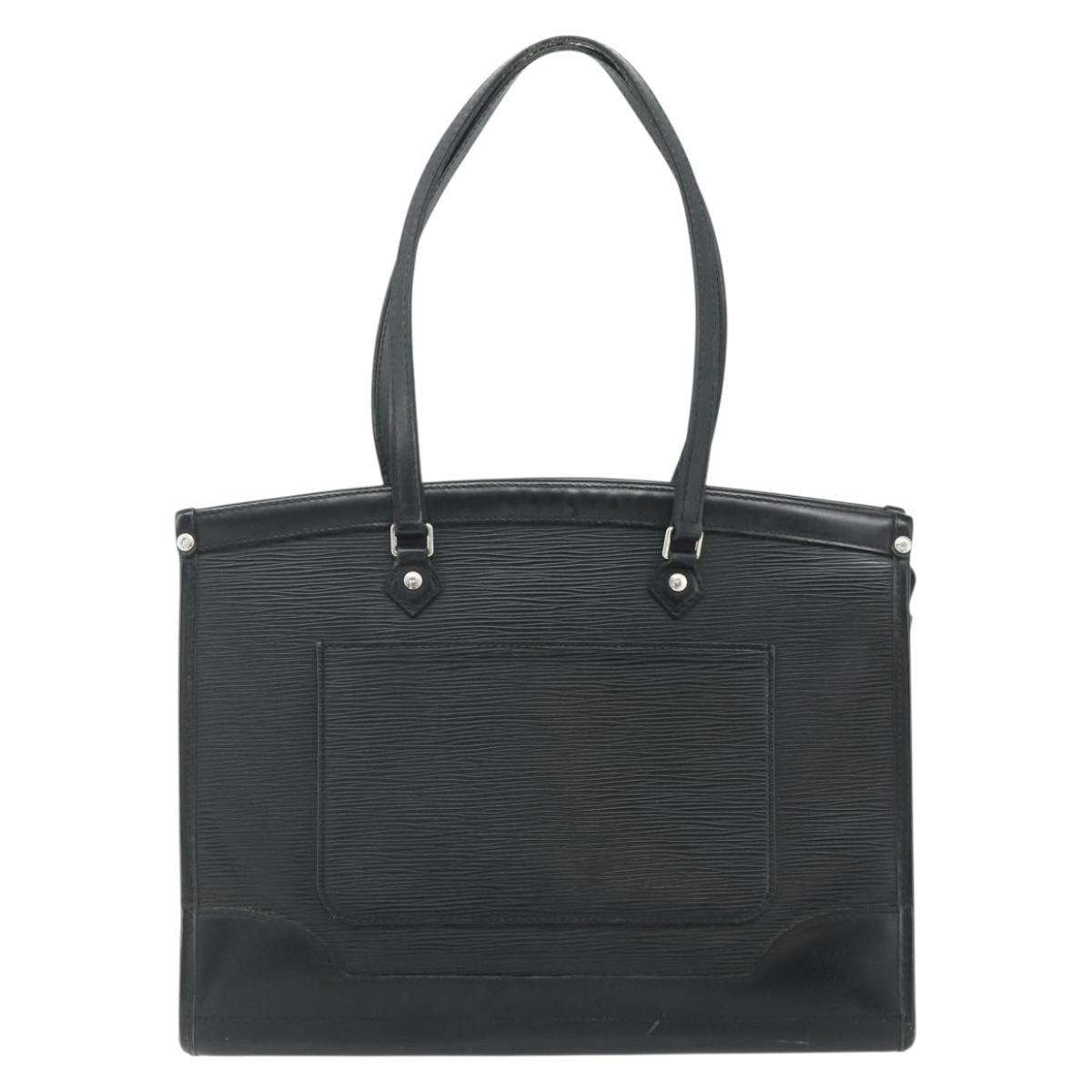 LOUIS VUITTON Epi Madeleine GM Hand Bag Black MI0048 LV Auth 177845