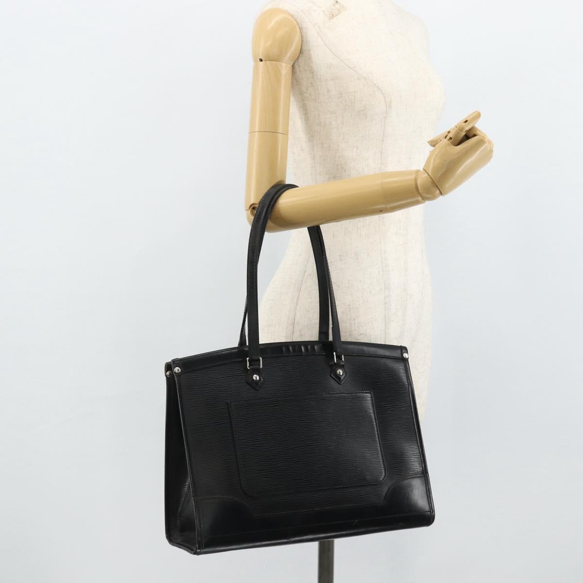 LOUIS VUITTON Epi Madeleine GM Hand Bag Black MI0048 LV Auth 177845