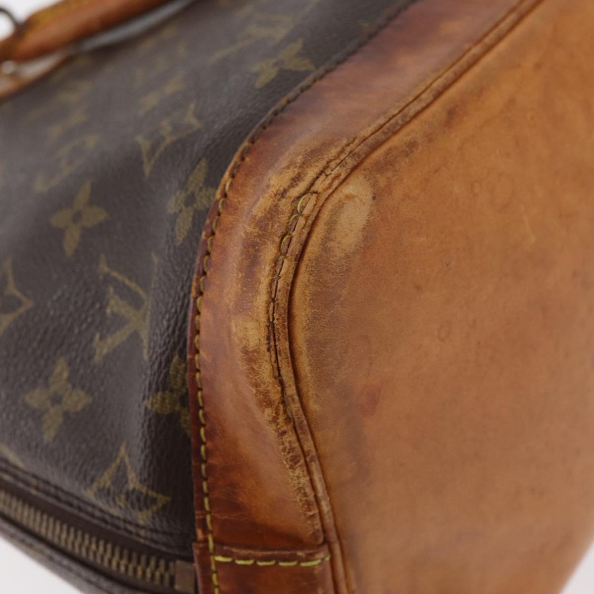 LOUIS VUITTON Monogram Alma Hand Bag M51130 LV Auth 177866
