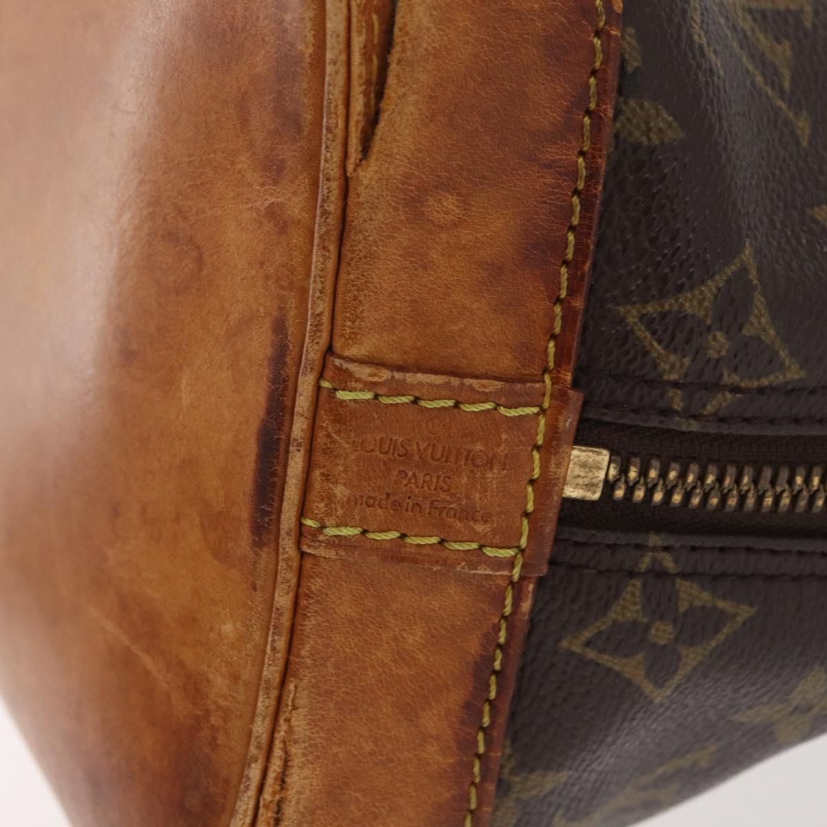 LOUIS VUITTON Monogram Alma Hand Bag M51130 LV Auth 177866