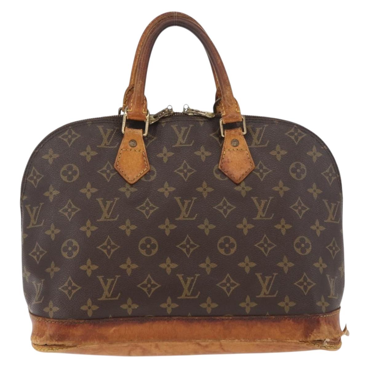 LOUIS VUITTON Monogram Alma Hand Bag M51130 LV Auth 177866