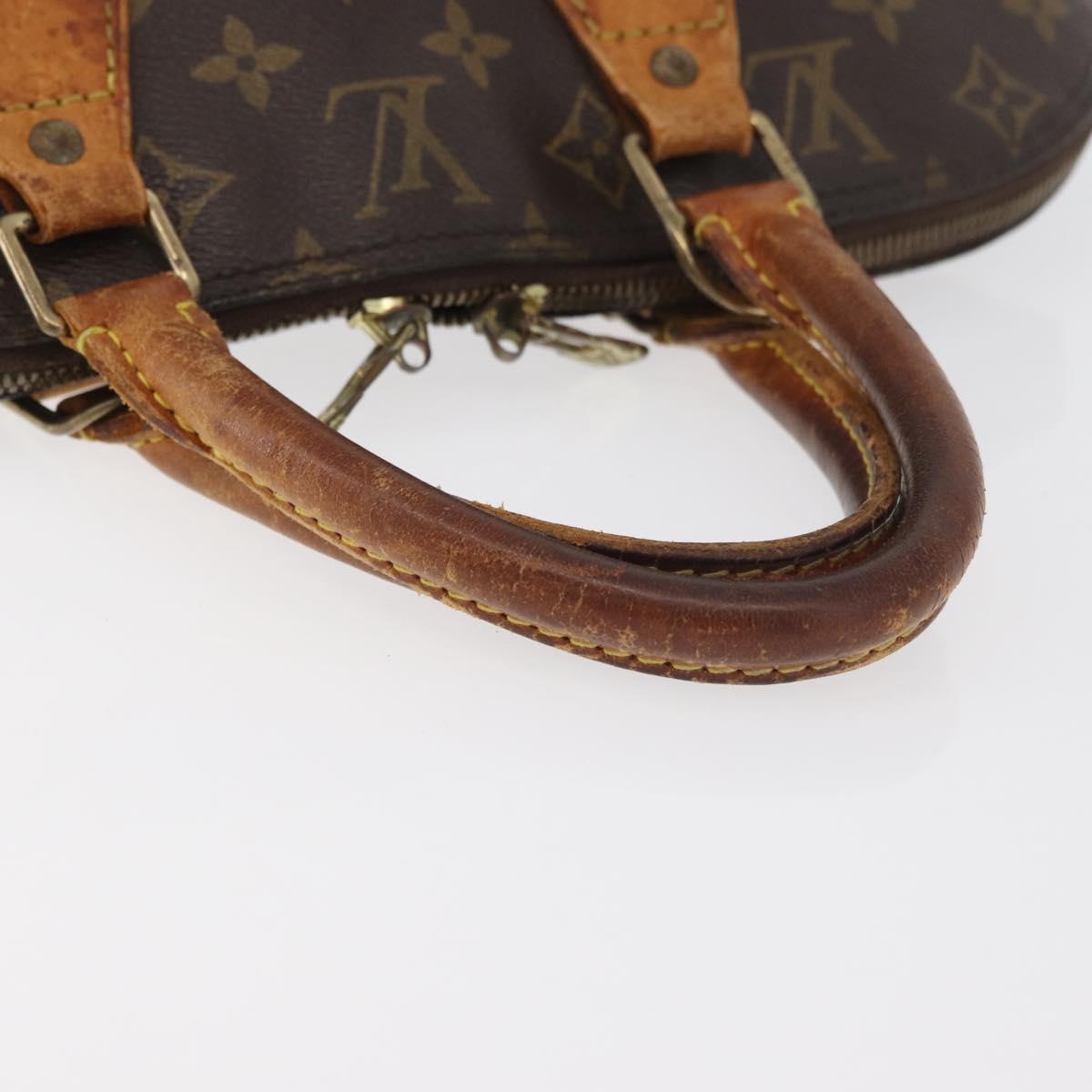 LOUIS VUITTON Monogram Alma Hand Bag M51130 LV Auth 177866