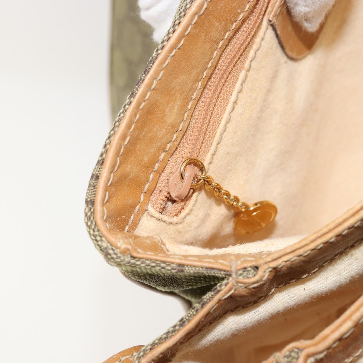 GUCCI GG Canvas Shoulder Bag Beige Gold 007 3444 0207 Auth 177887