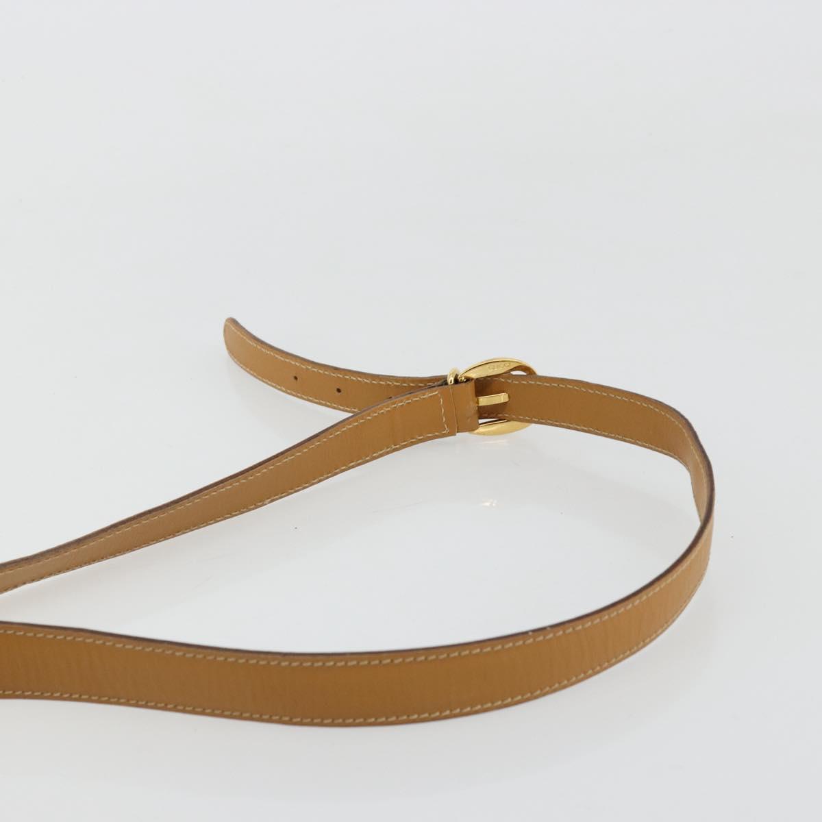 GUCCI GG Canvas Shoulder Bag Beige Gold 007 3444 0207 Auth 177887