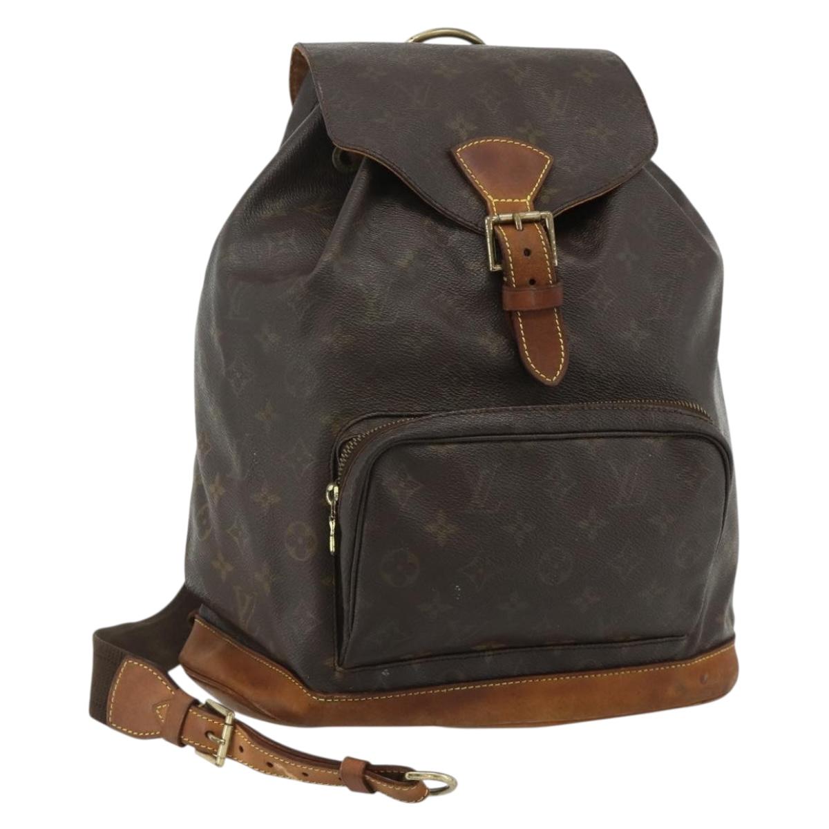 LOUIS VUITTON Monogram Montsouris GM Backpack M51135 LV Auth 177889