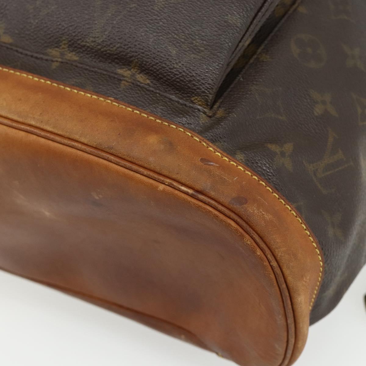 LOUIS VUITTON Monogram Montsouris GM Backpack M51135 LV Auth 177889