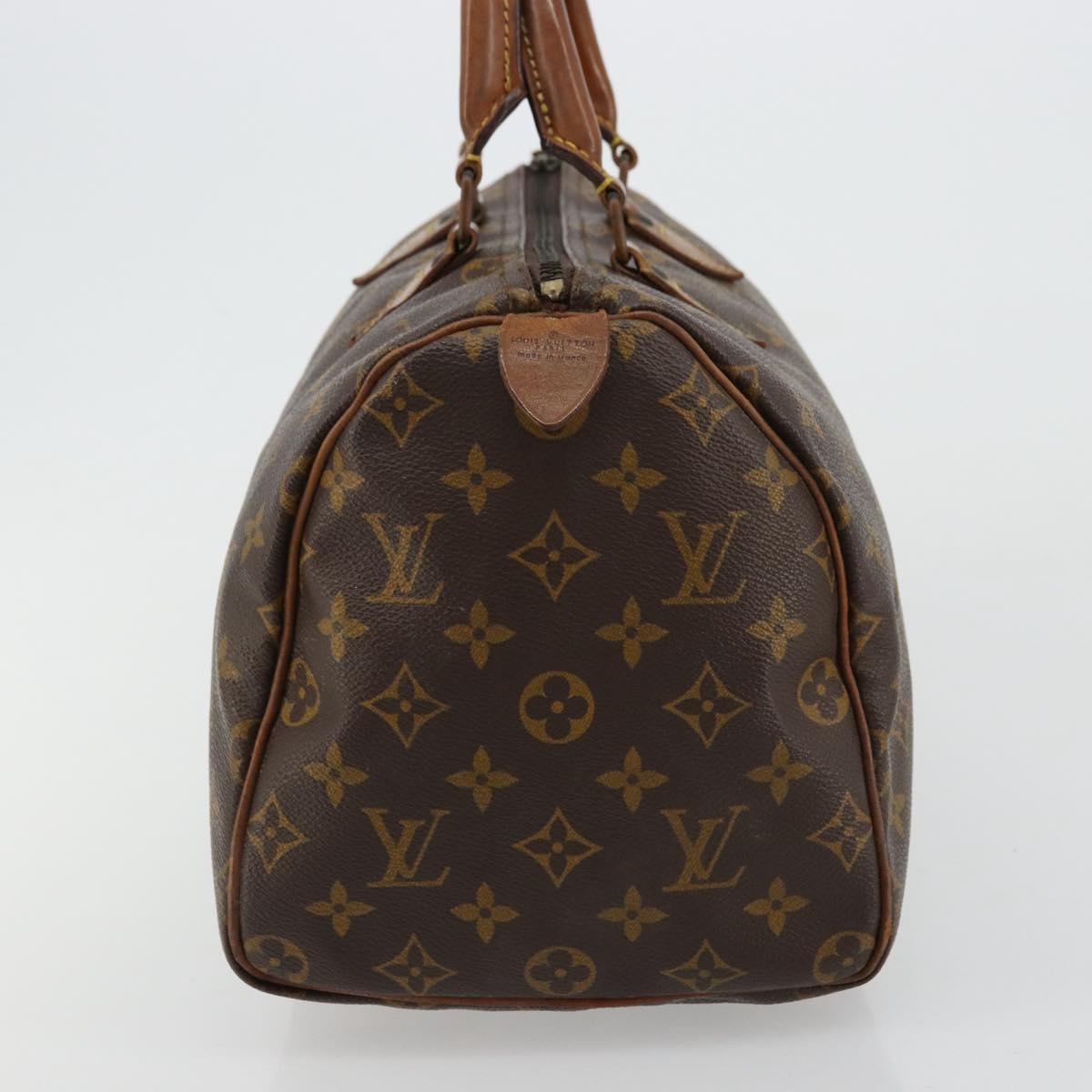 LOUIS VUITTON Monogram Speedy 30 Hand Bag M41526 LV Auth 177891