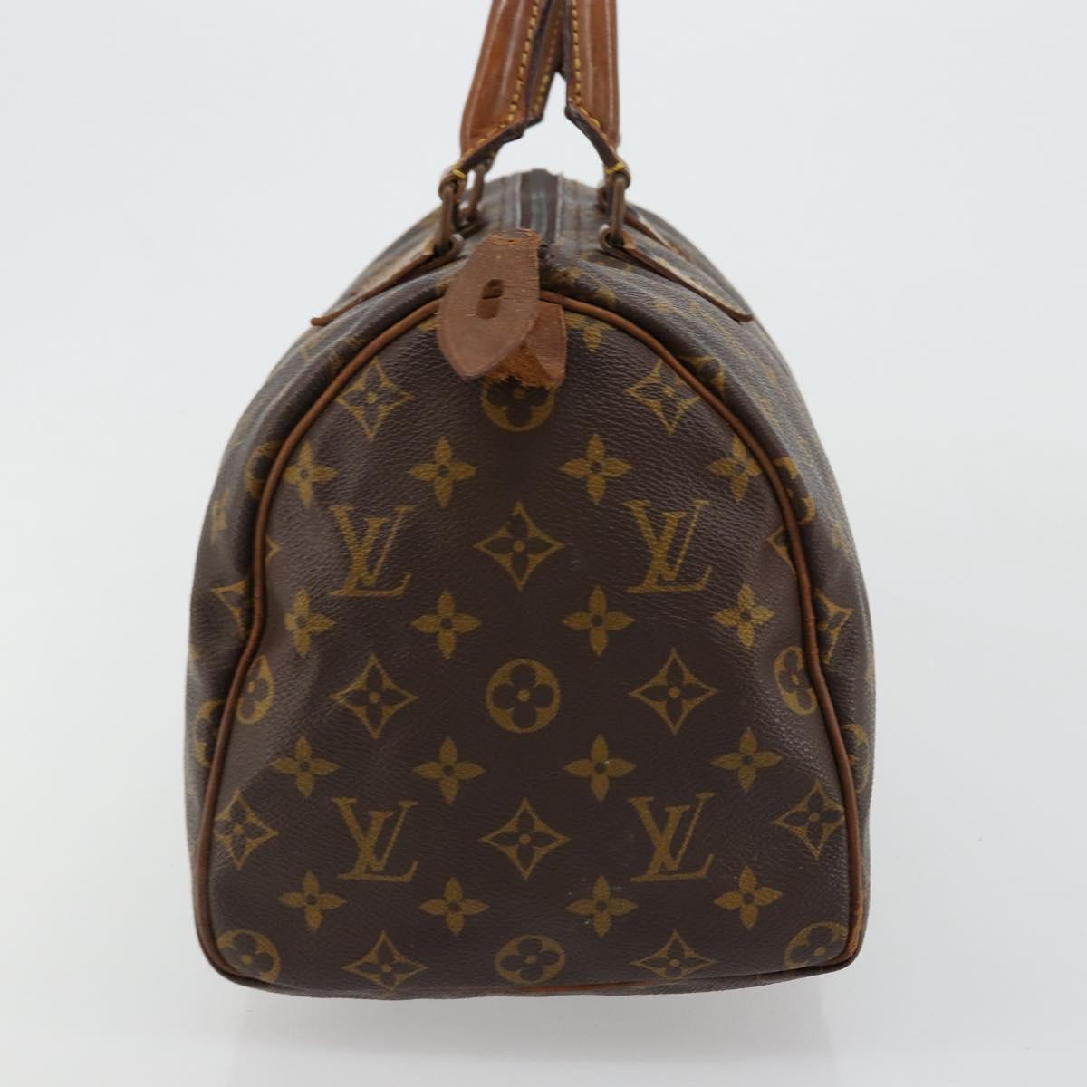LOUIS VUITTON Monogram Speedy 30 Hand Bag M41526 LV Auth 177891