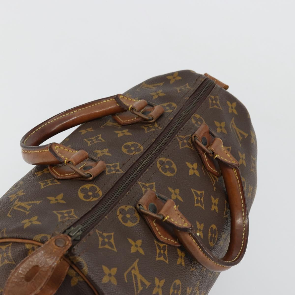 LOUIS VUITTON Monogram Speedy 30 Hand Bag M41526 LV Auth 177891