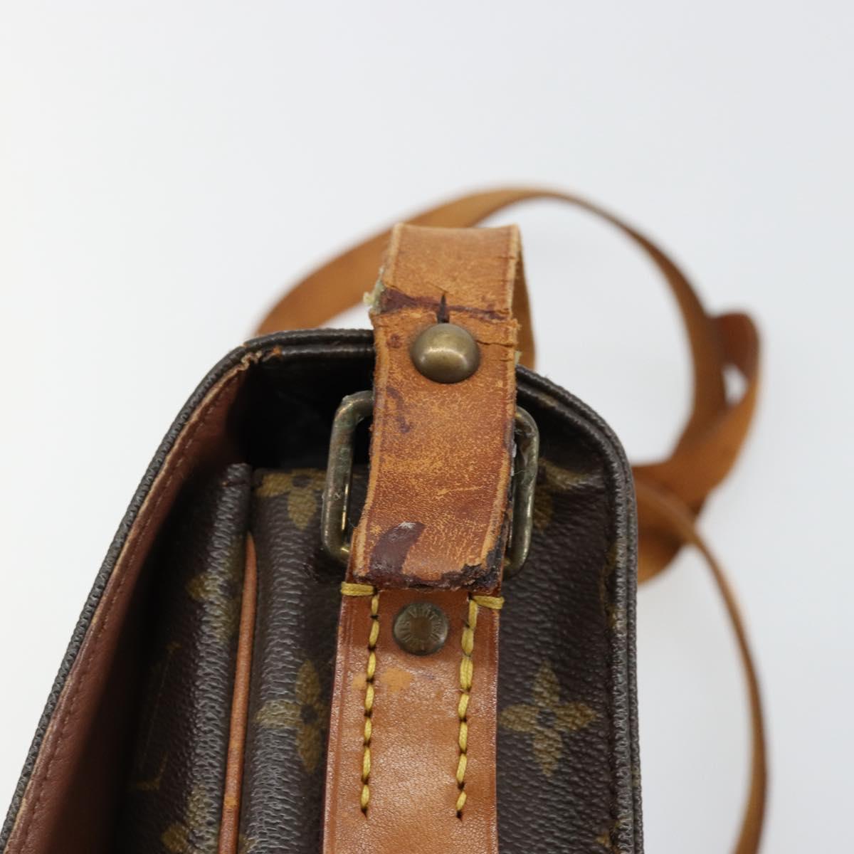 LOUIS VUITTON Monogram Cartouchiere MM Shoulder Bag M51253 LV Auth 177892