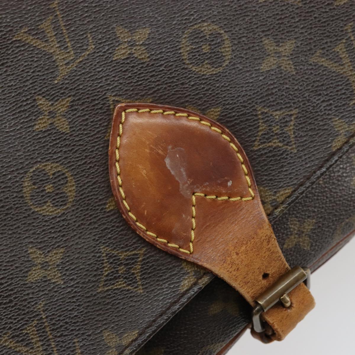 LOUIS VUITTON Monogram Cartouchiere MM Shoulder Bag M51253 LV Auth 177892