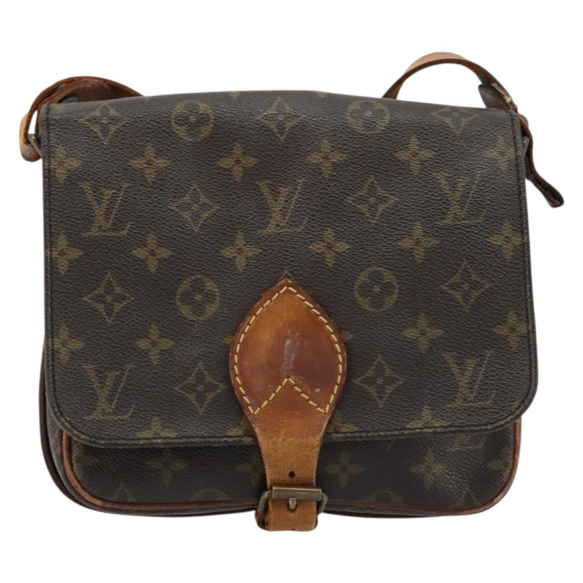LOUIS VUITTON Monogram Cartouchiere MM Shoulder Bag M51253 LV Auth 177892