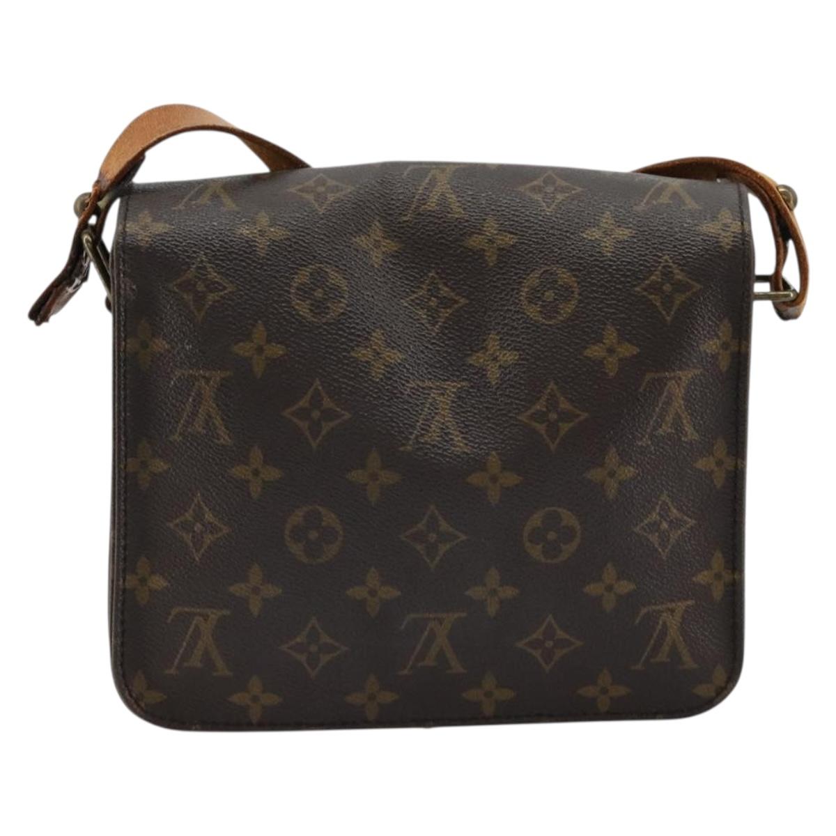 LOUIS VUITTON Monogram Cartouchiere MM Shoulder Bag M51253 LV Auth 177892