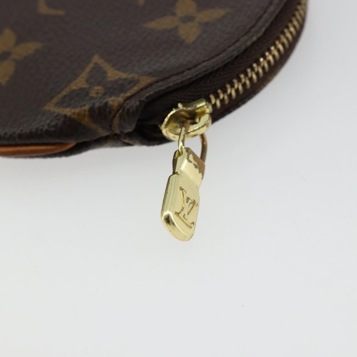 LOUIS VUITTON Monogram Porte Monnaie Round Coin Purse M61926 LV Auth 177910A