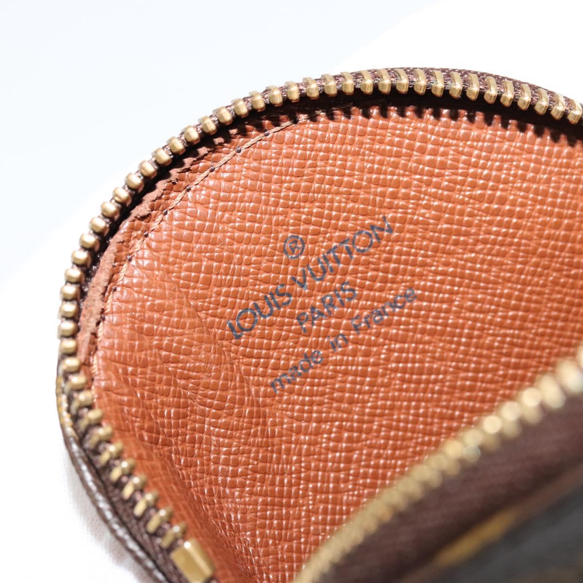 LOUIS VUITTON Monogram Porte Monnaie Round Coin Purse M61926 LV Auth 177910A