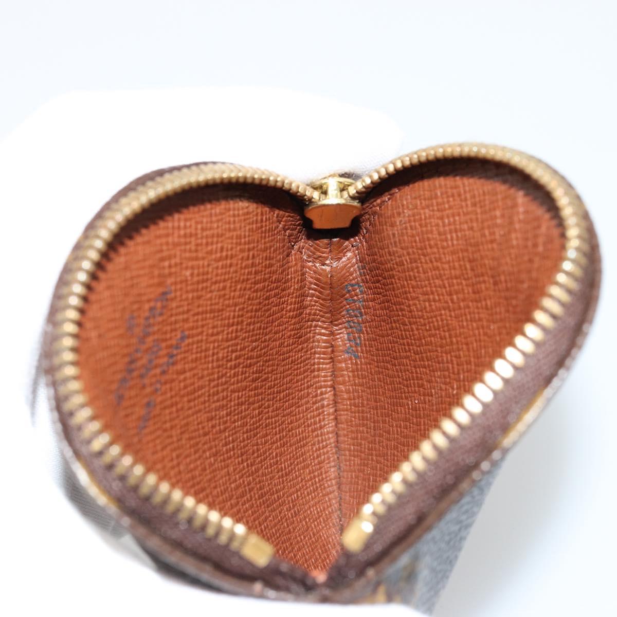 LOUIS VUITTON Monogram Porte Monnaie Round Coin Purse M61926 LV Auth 177910A