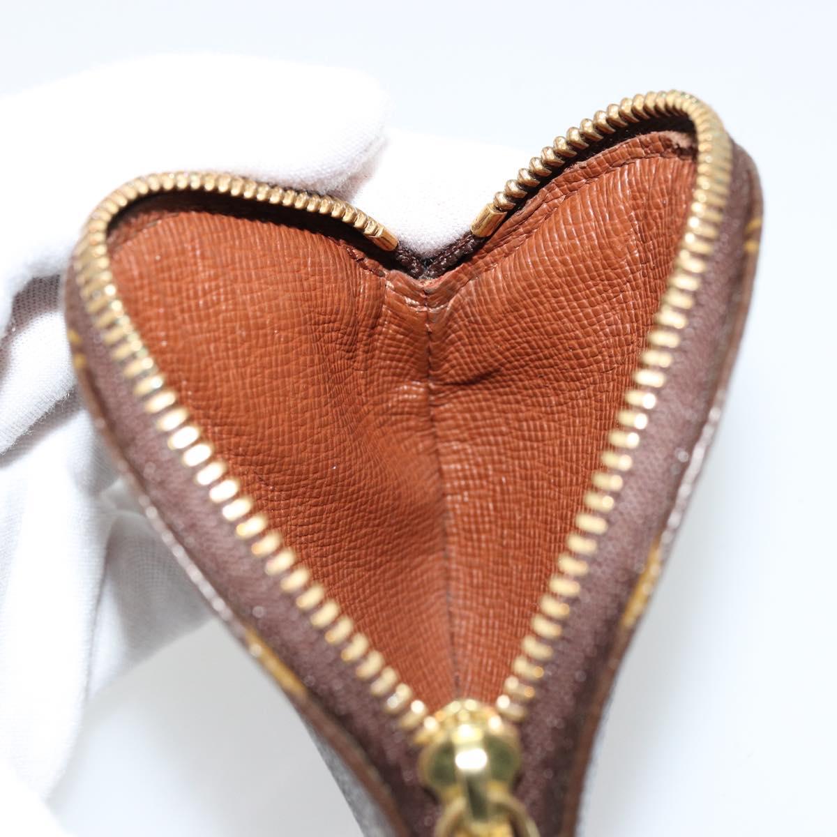 LOUIS VUITTON Monogram Porte Monnaie Round Coin Purse M61926 LV Auth 177910A