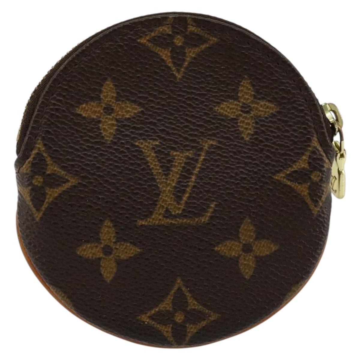 LOUIS VUITTON Monogram Porte Monnaie Round Coin Purse M61926 LV Auth 177910A