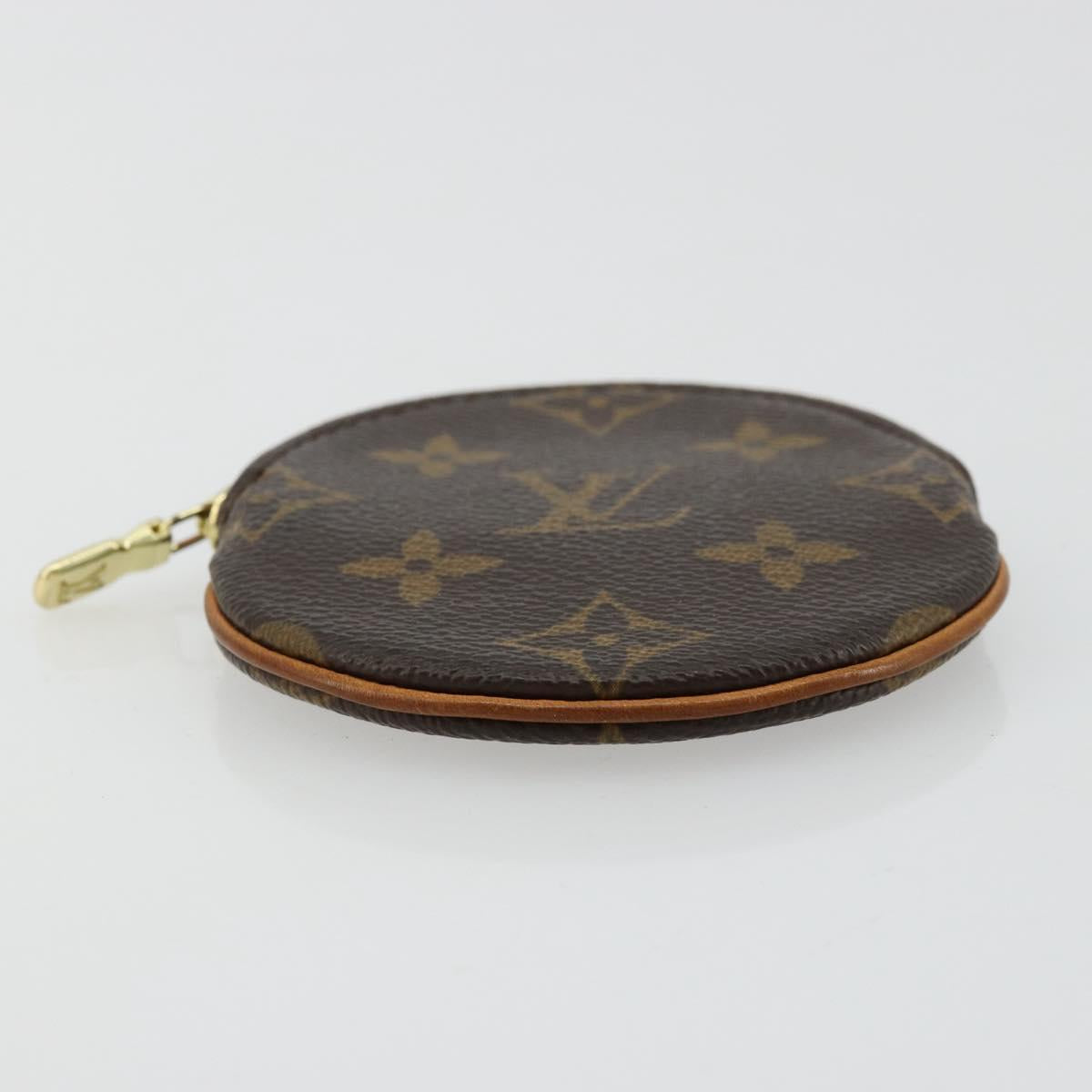 LOUIS VUITTON Monogram Porte Monnaie Round Coin Purse M61926 LV Auth 177910A