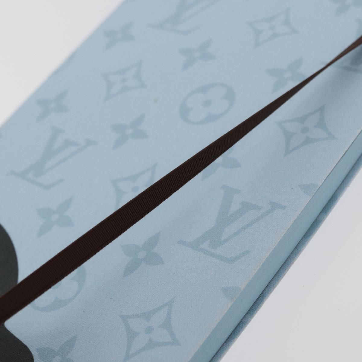 LOUIS VUITTON Monogram Notebook MM Jane Note Cover Blue GI1119 LV Auth 177915A