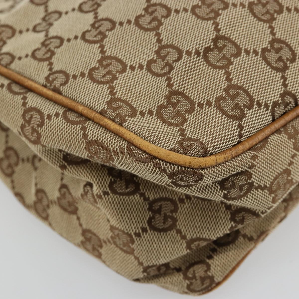 GUCCI GG Canvas Hand Bag Beige 106495 Auth 177964A