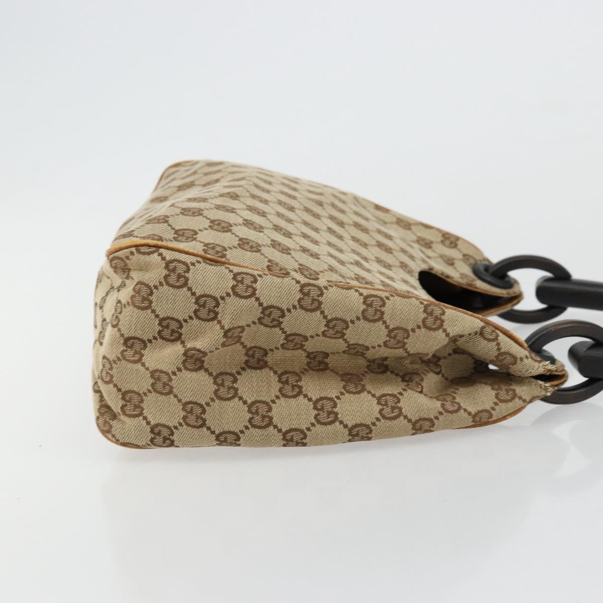 GUCCI GG Canvas Hand Bag Beige 106495 Auth 177964A