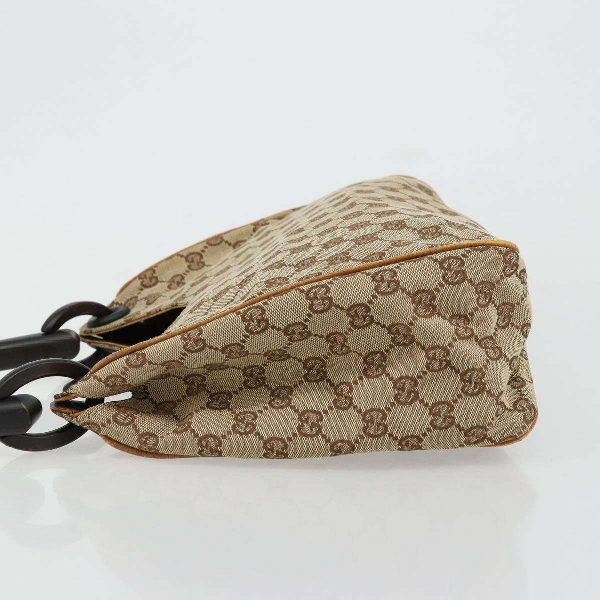 GUCCI GG Canvas Hand Bag Beige 106495 Auth 177964A