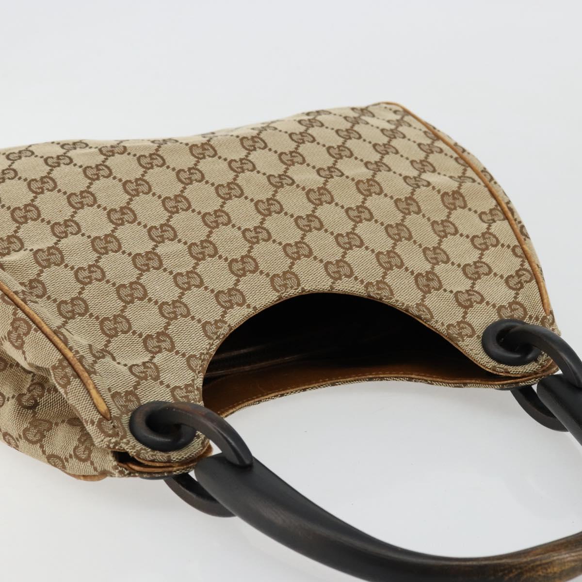GUCCI GG Canvas Hand Bag Beige 106495 Auth 177964A
