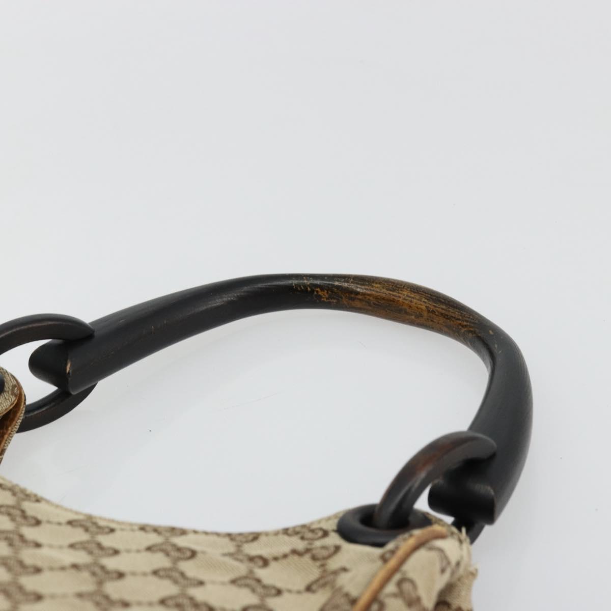 GUCCI GG Canvas Hand Bag Beige 106495 Auth 177964A