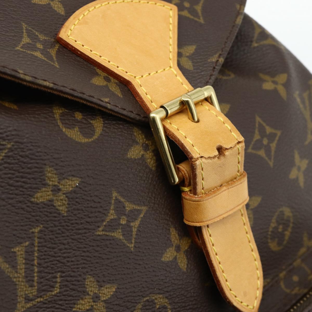 LOUIS VUITTON Monogram Montsouris GM Backpack M51135 LV Auth 177973