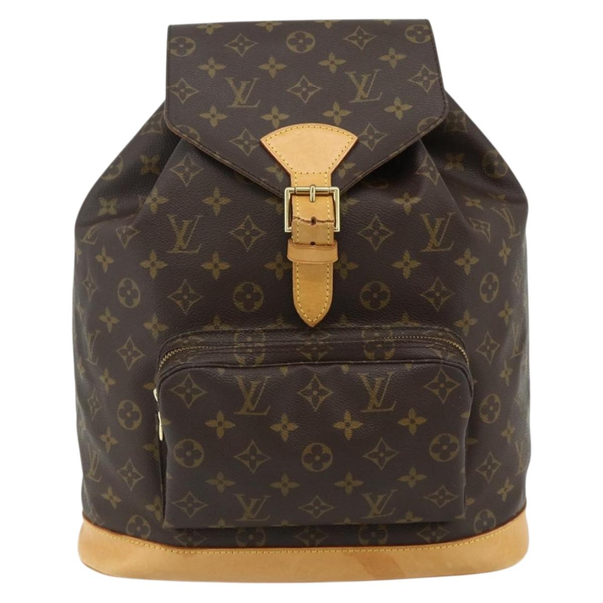 LOUIS VUITTON Monogram Montsouris GM Backpack M51135 LV Auth 177973