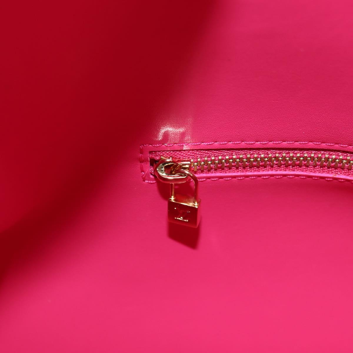 LOUIS VUITTON Monogram Vernis Mercer Boston Bag Fusha Pink LV Auth 177997SAV