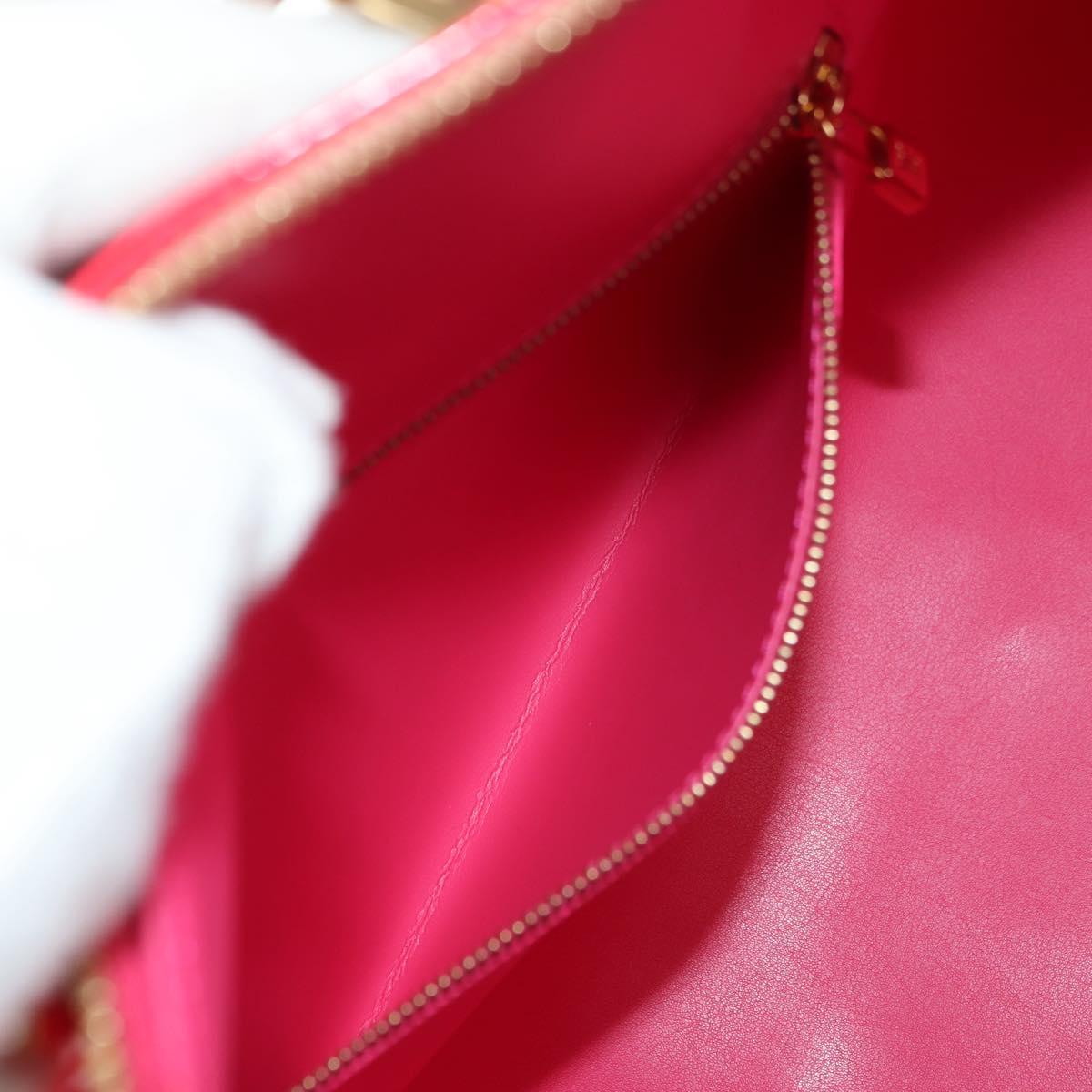 LOUIS VUITTON Monogram Vernis Mercer Boston Bag Fusha Pink LV Auth 177997SAV