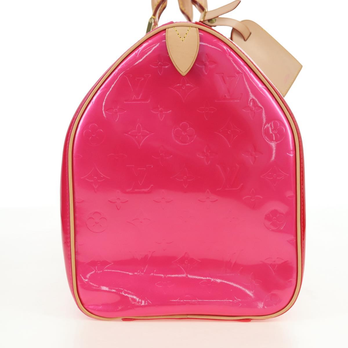 LOUIS VUITTON Monogram Vernis Mercer Boston Bag Fusha Pink LV Auth 177997SAV